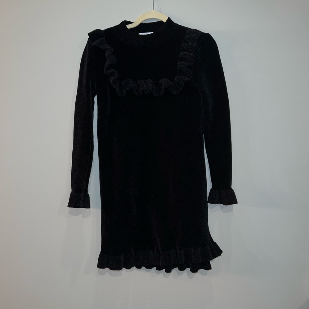 Zara Black Ruffle Mini Dress